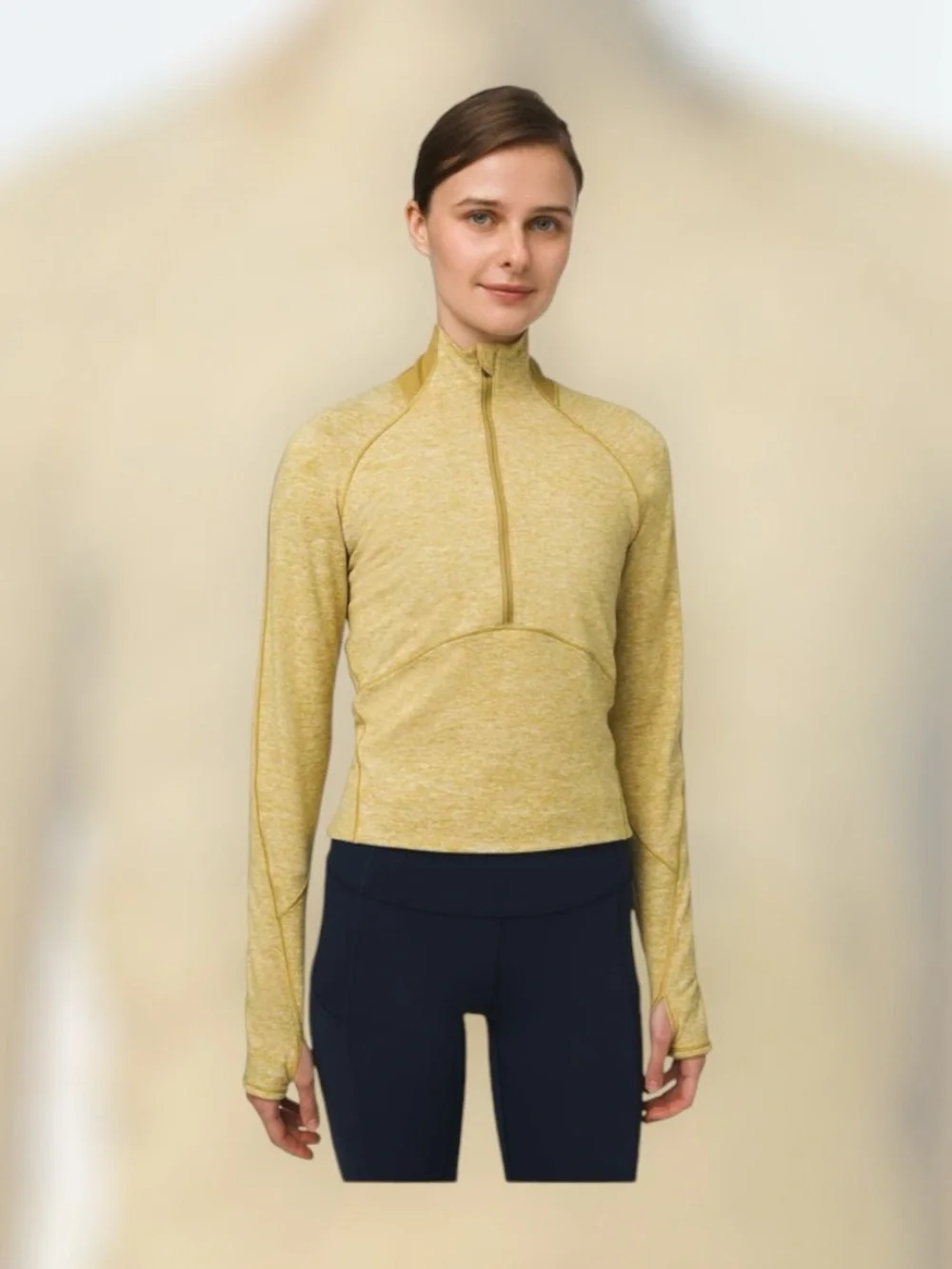 ILululemon Always Alert 1/2 Zip Heathered Grape Leaf